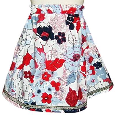 Rock Glockenrock geblümt Gr. 122/128