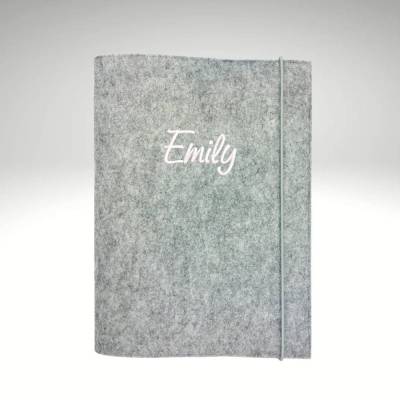 personalisierte Zeugnismappe Dokumentenmappe Filz Sichtbuch