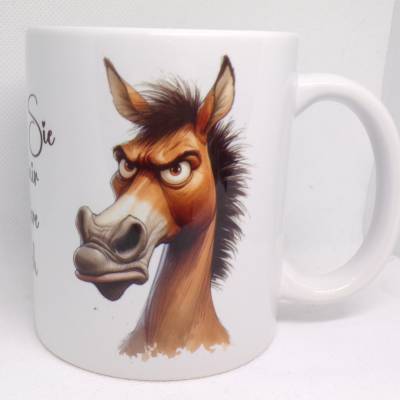 Lustige Tierarzt Tasse – Geschenk für Tierärztin, Spruch Pferd, hochwertige Keramiktasse, Handmade