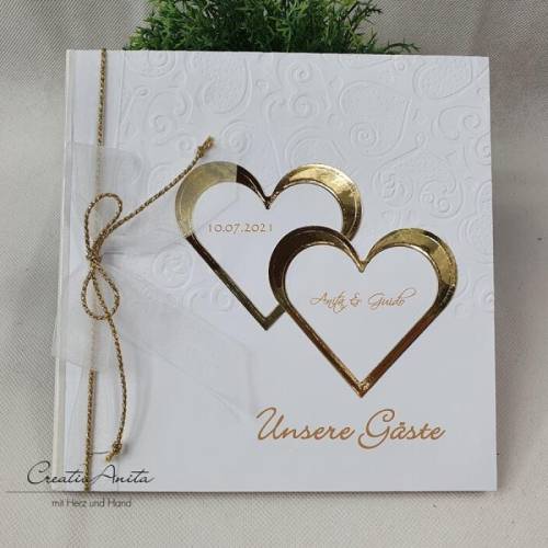 Gästebuch Hearts Gold