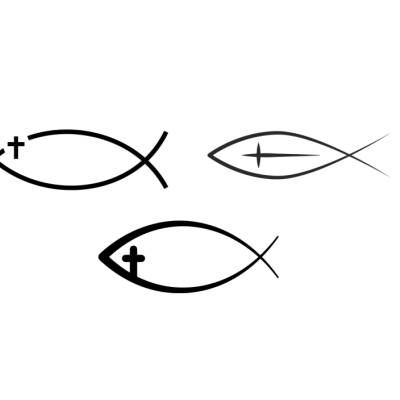 Christlicher Fisch Bundle PNG SVG Datei - Download Datei Plotterdatei - svg png Datei - Geschenkidee - Kirche  Religiöse