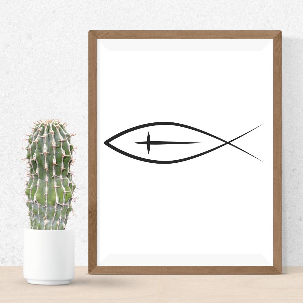 Christlicher Fisch Bundle PNG SVG Datei - Download Datei Plotterdatei - svg png Datei - Geschenkidee - Kirche  Religiöse Bild 4