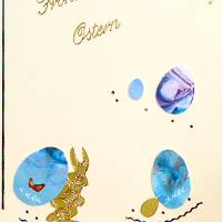 Bezaubernde Osterkarte mit Encaustic-Malerei -15- als Download