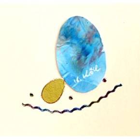 Bezaubernde Osterkarte mit Encaustic-Malerei -15- als Download Bild 3