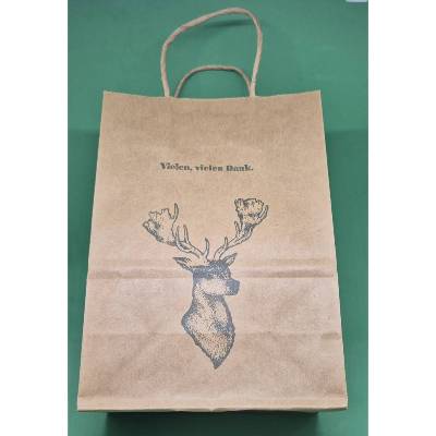 Geschenktüte Hirschmotiv / Hirsch Motiv Geschenk / Geschenkverpackung Danke / Geschenkverpackung Hirsch / Geschenk