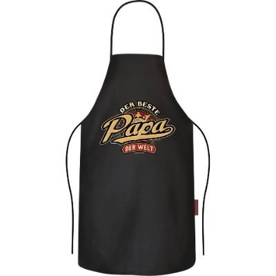 Grillschürze Der beste Papa – Lustige Kochschürze aus Baumwolle für Grillfans