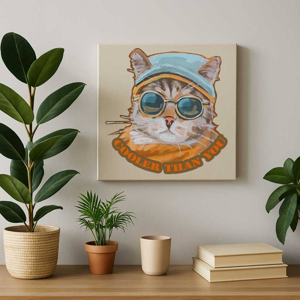 Clipart mit Spruch, Coole Katze, sofortiger Download Bild 3