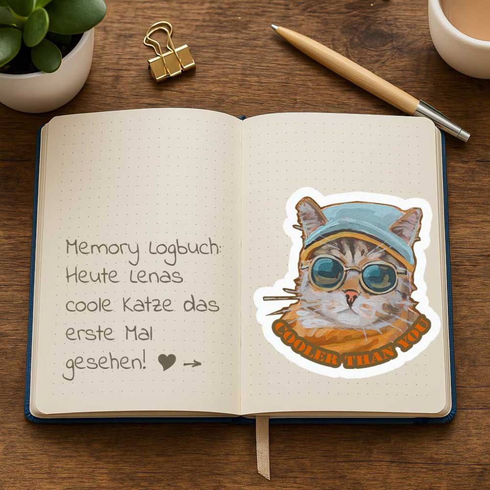 Clipart mit Spruch, Coole Katze, sofortiger Download Bild 6