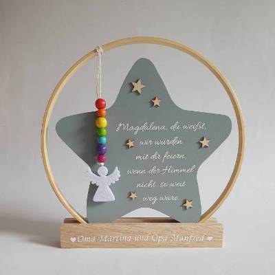 Geschenk für Schulkind | Erinnerung an Verstorbene | Schutzengel Schulbeginn | Einschulungsgeschenk | Gruß vom Himmel