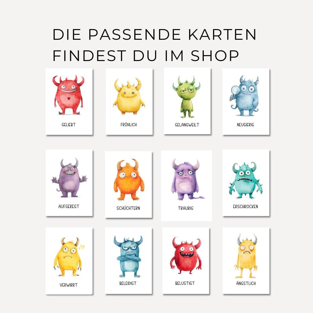 Gefühle Poster für Kinder in A4 + A3, Emotionen Poster zum Ausdrucken, Montessori Lernposter für das Kinderzimmer, PDF Bild 5
