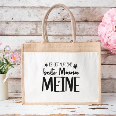 Jute-Tasche für Mama zum Muttertag – Geschenkidee für die beste Mama