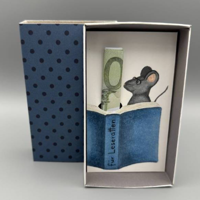 Originelles Geschenk für Leseratten – Handgemalte Geschenkbox für Buchliebhaber