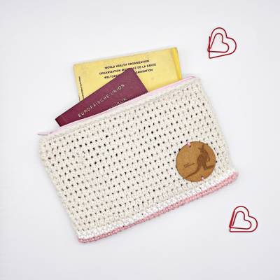 Australien Aussie Känguru Täschchen für Allerlei Kosmetik, Ladekabel, Reisedokumente, Reisepass Geschenk Stifte