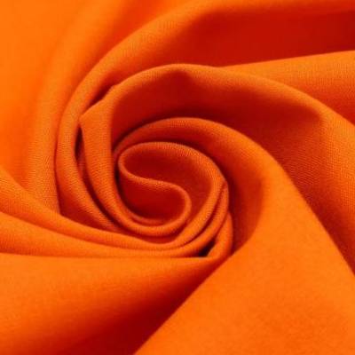 Baumwolle Baumwollstoff Webware uni einfarbig orange  Öko-Tex-Standard 100 (1m/7,-€)