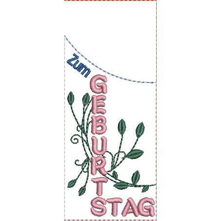 Stickdatei Kerzen Hülle ITH Geburtstag Bild 3