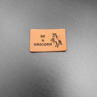 Kunstlederlabel "Be a unicorn"