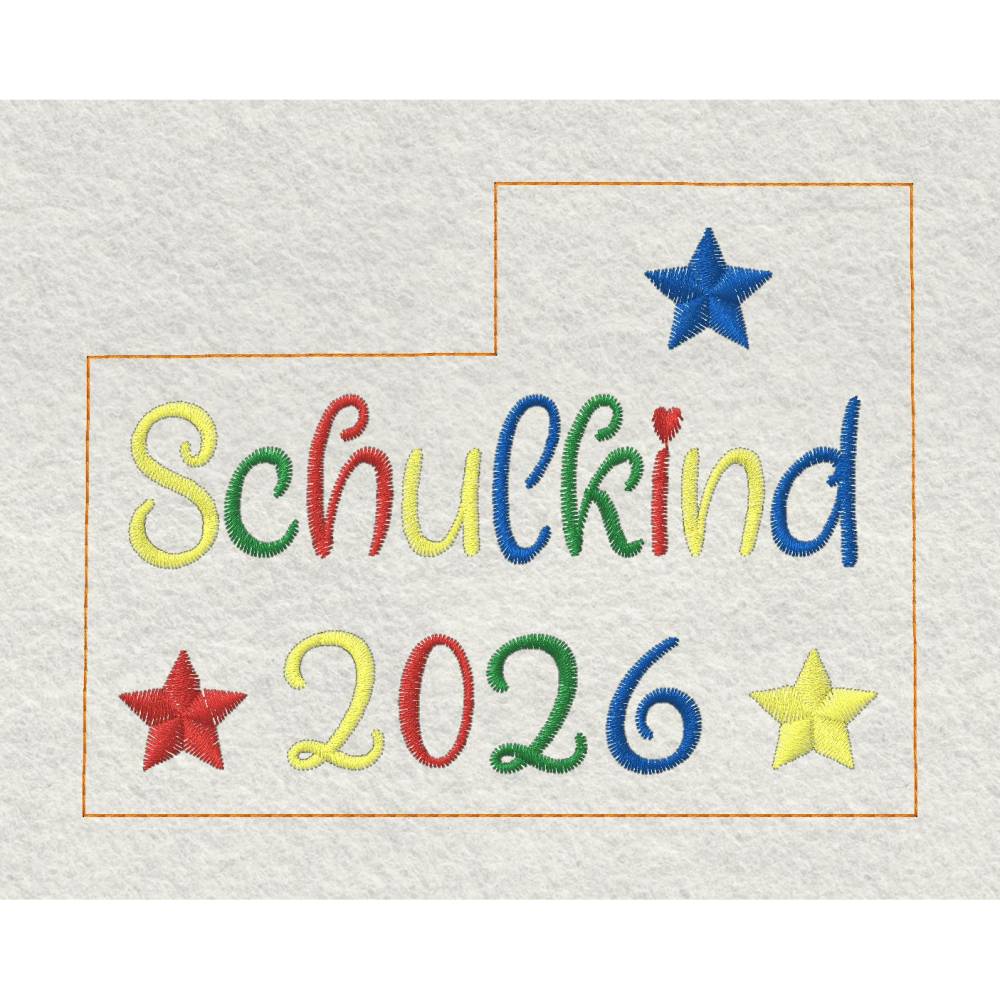 Stickdatei Lesehilfe In the Hoop Schulkind Einschulung 2026 / Set 2523 – Lesezeichen Bild 2