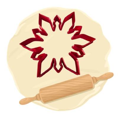 Keksausstecher Schneeflocke