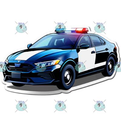 Bügelbild Polizeiauto