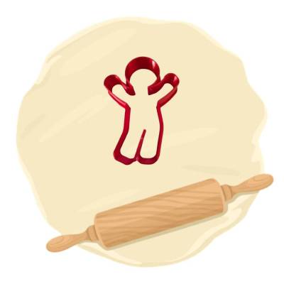 Keksausstecher Lebkuchenmann mini