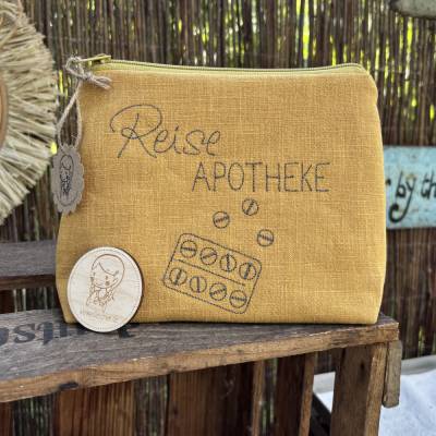 Große Reise-Apotheke  Reisefieber // Notfalltasche // Kulturbeutel // Universaltasche // Reiseapotheke XL