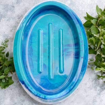 Handgefertigte Seifenschale aus Epoxidharz – Elegantes Bad-Accessoire und Geschenkidee
