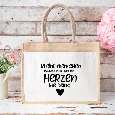 Jute-Tasche Geschenkidee Erzieherin Kindergarten Kita