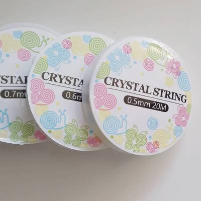 1 Rolle Elastisches Band, Stretch Elastic Cord transparent freie Größenwahl von 0.5-1.0mm