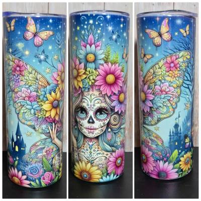Sugar Skull Fairy – Der stylische Thermobecher / Tumbler mit einzigartigem Design