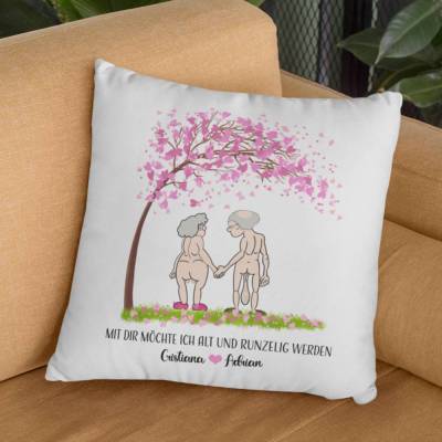Zusammen alt werden Kissen | Geschenk zum Valentinstag | Namenkissen | Kissen personalisiert | Deko Kissen | Geschenkide