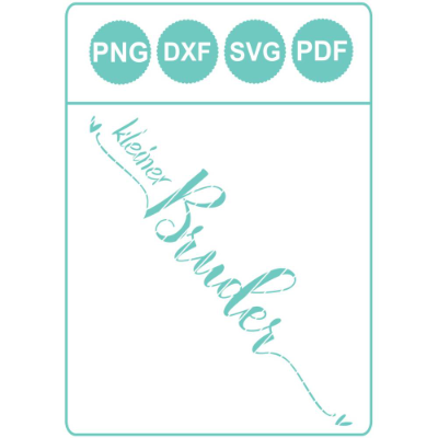 "Kleiner Bruder" Herz - Dateiformate SVG/DXF/PDF/PNG