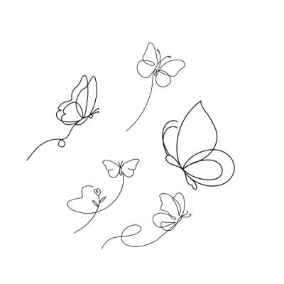 Schmetterlinge Butterflie Bundle PNG SVG Datei - Download Plotterdatei - svg png Datei - Frühling Sommer Summer