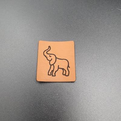 Kunstlederlabel "Elefant"