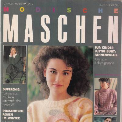 Zeitschrift Modische Maschen 2/92 Vintage aus den 1990er Jahren 