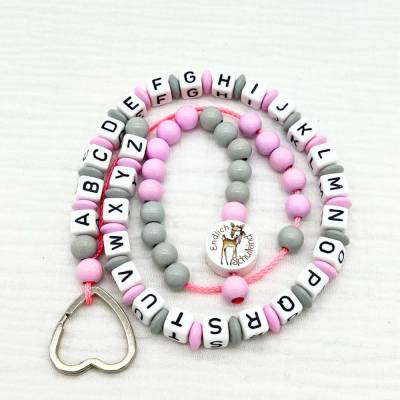 Personalisierte ABC -und Rechenkette Schulstart Einschulung  Geschenk für Erstklässler
