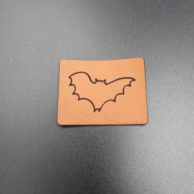 Kunstlederlabel "Fledermaus"