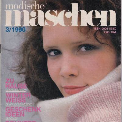Zeitschrift Modische Maschen 3/90 Herbst 1990 Vintage aus den 1990er Jahren 