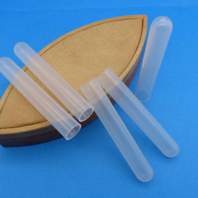 Reagenzglas aus Kunststoff, milchig, 100 x 16 mm, Form A, zum Dekorieren + Basteln  + Floristik 