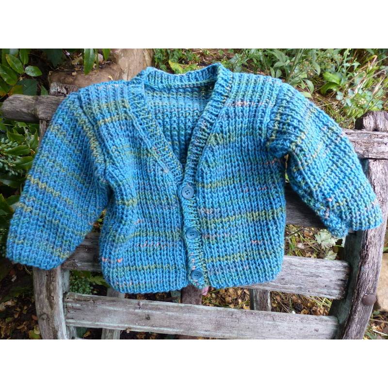Strickanleitung Babyjacke in 3 Größen ( 0 - 12 Monate) Bild 1