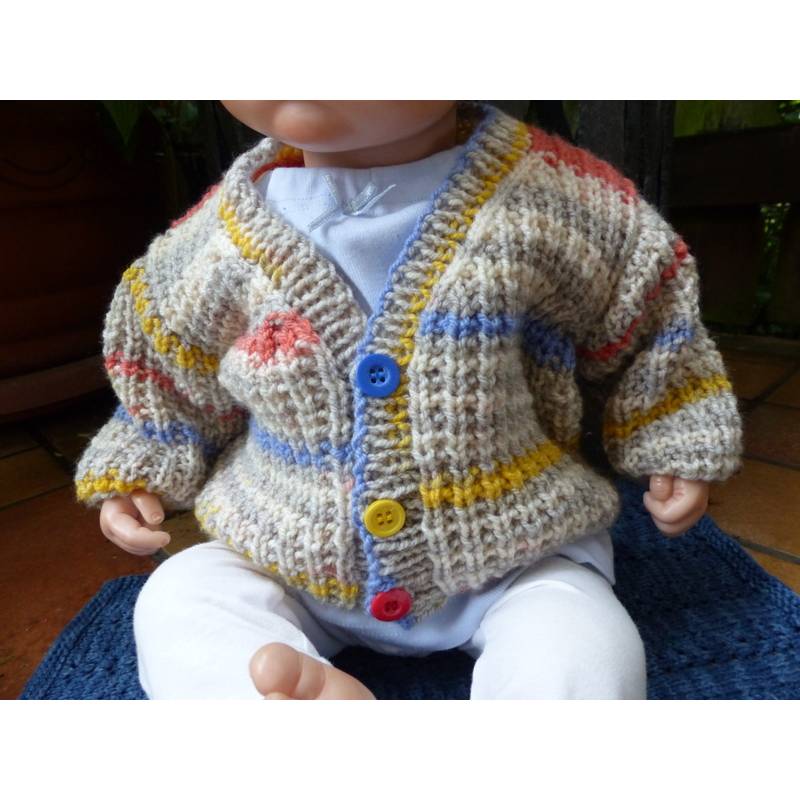 Strickanleitung Babyjacke in 3 Größen ( 0 - 12 Monate) Bild 3