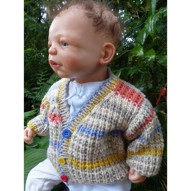 Strickanleitung Babyjacke in 3 Größen ( 0 - 12 Monate) Bild 5