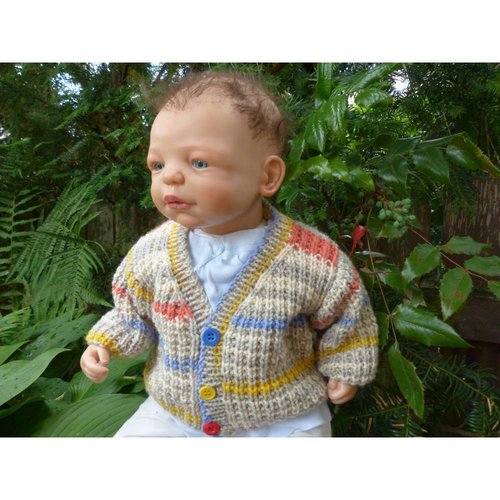 Strickanleitung Babyjacke in 3 Größen ( 0 - 12 Monate) Bild 6