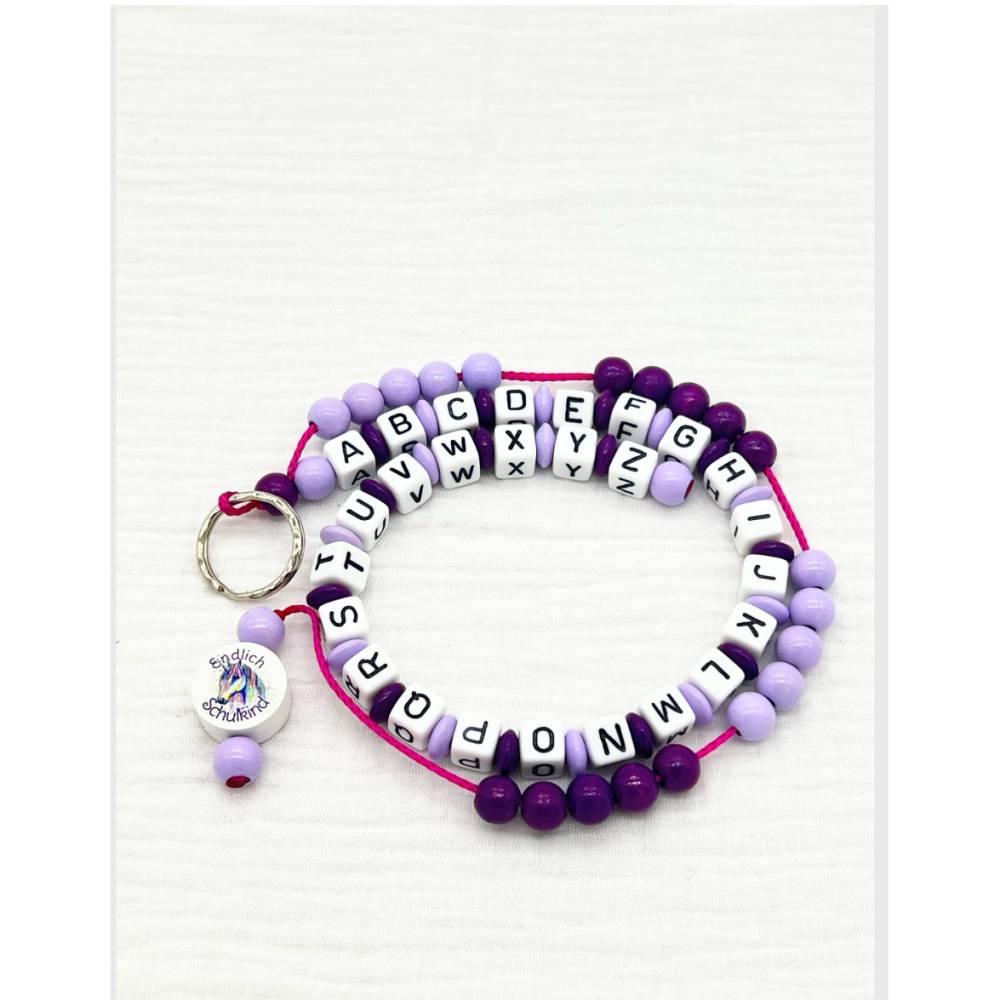 Personalisierte ABC -und Rechenkette Schulstart Einschulung Geschenk ...