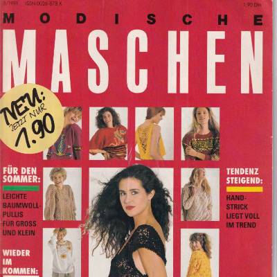 Zeitschrift Modische Maschen 5/91 Vintage aus den 1990er Jahren 