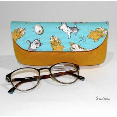Brillenetui Elenchen aus Canvas – Stylisches Etui mit Magnetverschluss