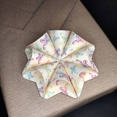 Bastelset Geschenkanhänger Schmetterlinge – Origami Papier, Motivpapier 5x5cm, 128 Blatt