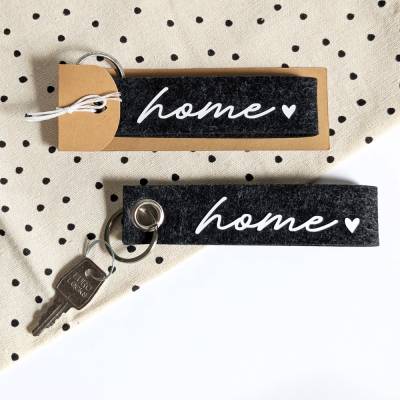 Schlüsselanhänger I Filz I Geschenk I Mitbringsel I home I Verpackt