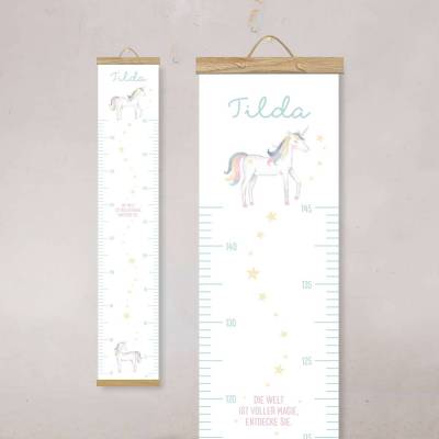 Personalisierte Messlatte Kinderzimmer "Löwe" – Wachstumstabelle Baby Geschenk – Messlatte mit Namen