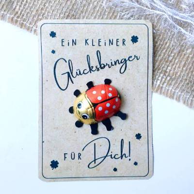 Druckvorlage kleiner Glücksbringer viel Glück selber ausdrucken Mitbringsel Kleinigkeit Gratuliere Geschenkidee Neujahr