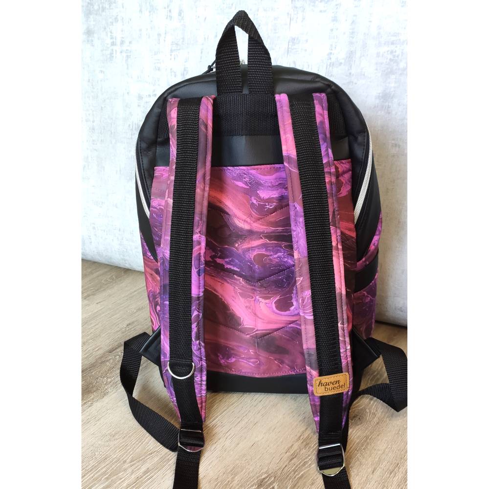 Rucksack Damen wasserabweisend mit Laptopfach Stauraum Innenfächer Bild 2